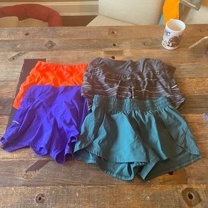 4 pairs Athleta shorts, XS